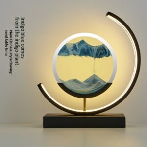 Lampe de Table Sablier en Verre, Anti-Stress Créatif