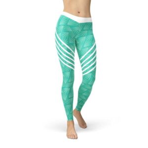 Leggings Sport Turquoise — Énergie Tropicale
